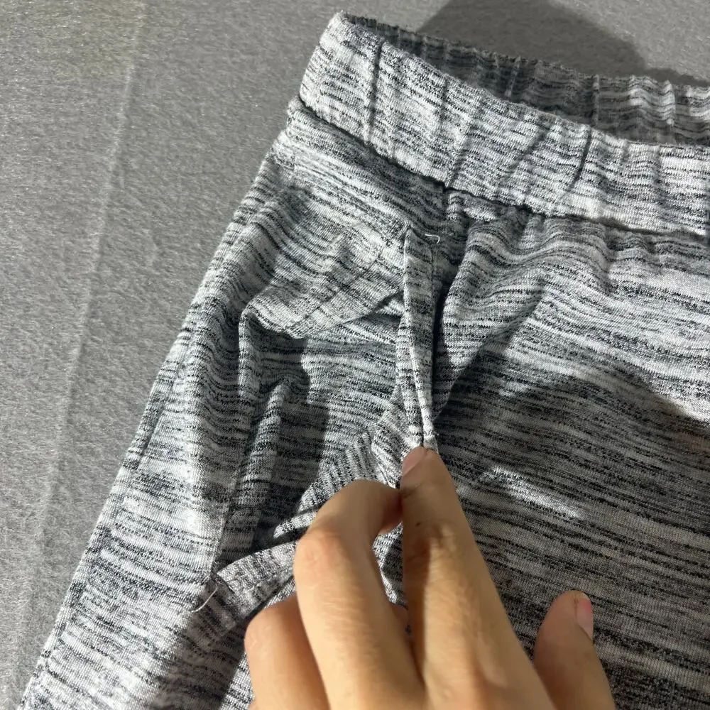 Banana Republic Women’s Gray Marled Ankle Zip Joggers Size M
